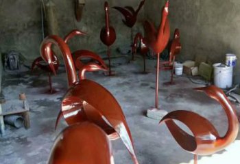 廣西醫(yī)院鳥類雕塑，海洋擺件，拉絲工藝