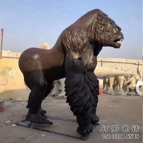 貴州商場黑猩猩雕塑 仿真動物雕塑 店門口小品