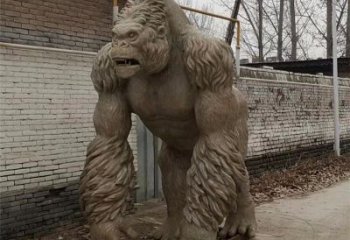 山東幼兒園猩猩雕塑，動物主題，仿古工藝