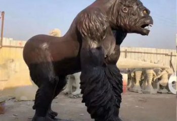 貴州商場黑猩猩雕塑 仿真動(dòng)物雕塑 店門口小品