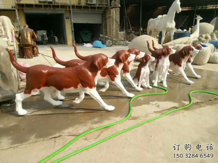 仿真狗雕塑 店門口園林雕塑 動物小品