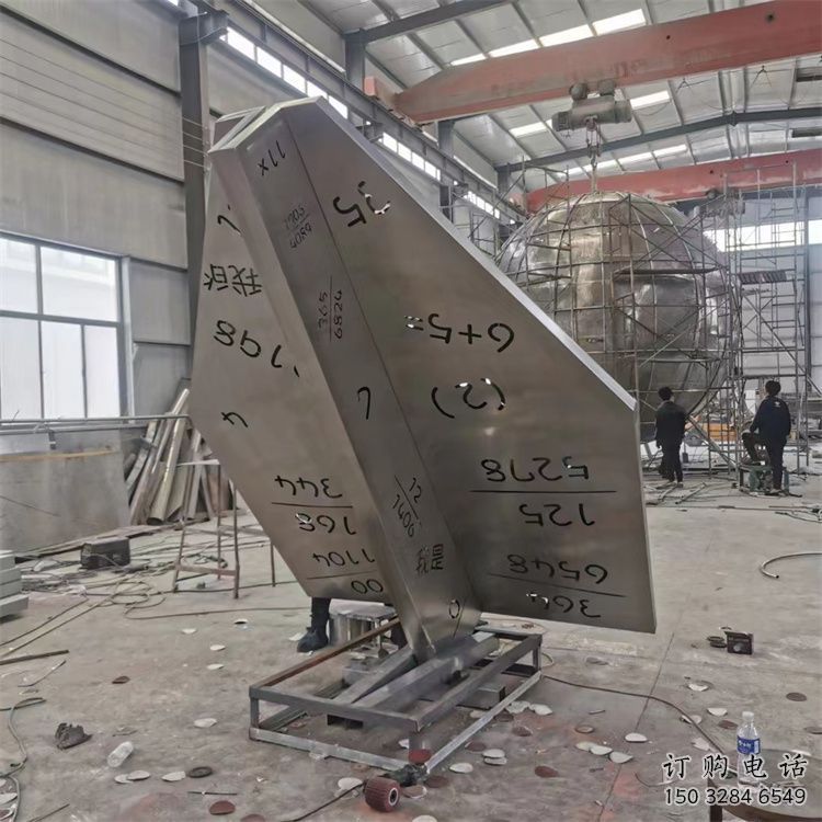 別墅區不銹鋼飛機雕塑 大型別墅區擺件 剪影雕塑