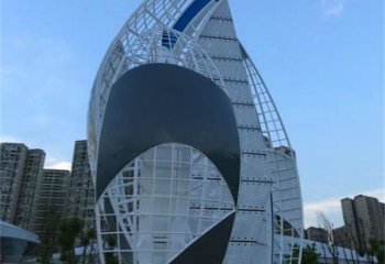 大型帆船雕塑廠家，鍍銅景觀雕塑，鏡面工藝