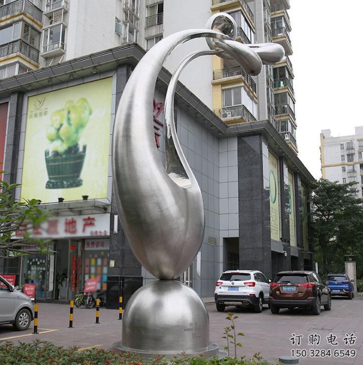 不銹鋼水珠雕塑廠家 烤漆大型雕塑 歐式雕塑