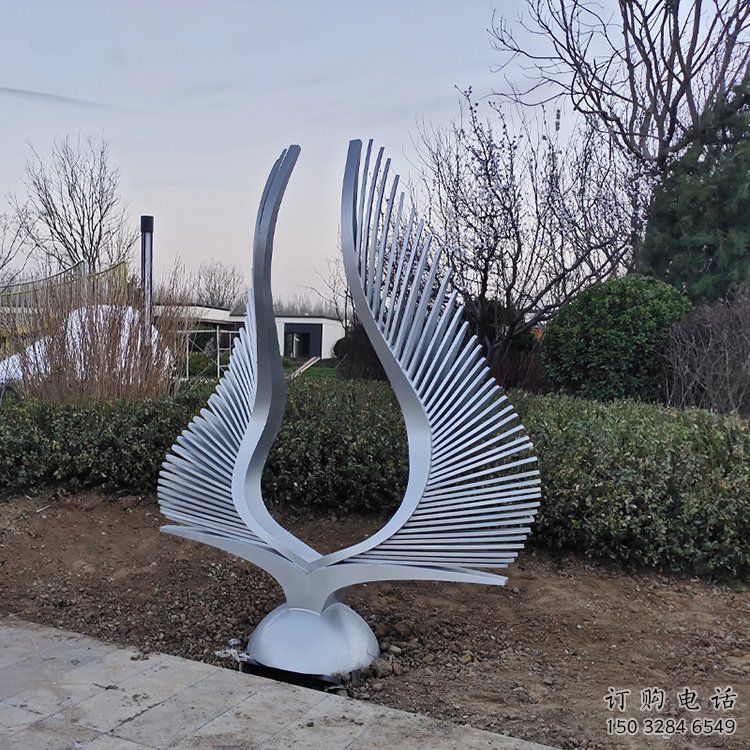 幼兒園翅膀雕塑生產(chǎn)廠家，鐵藝文化雕塑，鑄造制作
