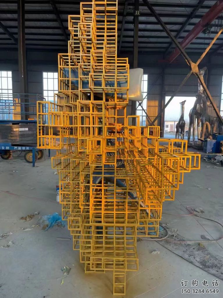 生產(chǎn)景觀魔方雕塑 彩繪剪紙小品 校園雕塑制作