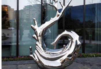 街道浪花雕塑定制廠家 現代海浪雕塑 彩繪波浪雕塑