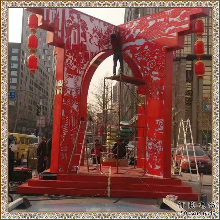 美陳燈籠雕塑廠家生產(chǎn) 異形噴水雕塑 酒店雕塑選定