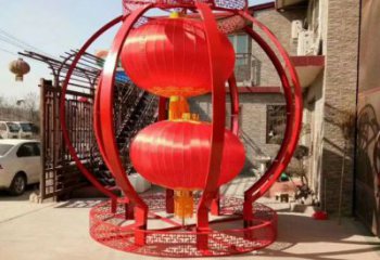 發光燈籠雕塑制造商 歐式步行街雕塑 大型商場雕塑展示