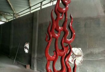 園林火焰雕塑效果圖 大型景觀小品 中式雕塑