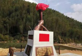 政府火焰雕塑供應商 仿真景觀擺件 烤漆雕塑