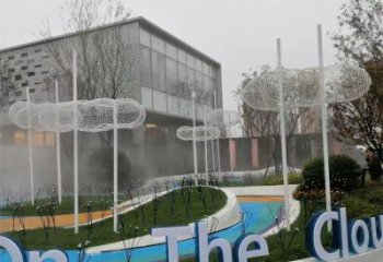 仿古云梯雕塑 騰飛梯子雕塑 房地產云朵雕塑制造商