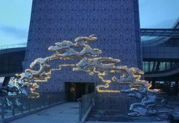 彩繪大門雕塑 電鍍現(xiàn)代雕塑 公園拱門雕塑生產(chǎn)商