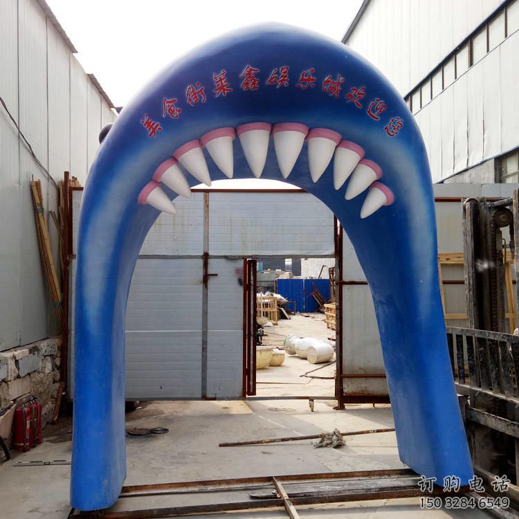 村口大門(mén)雕塑 啞光景觀雕塑 公園拱門(mén)雕塑效果圖