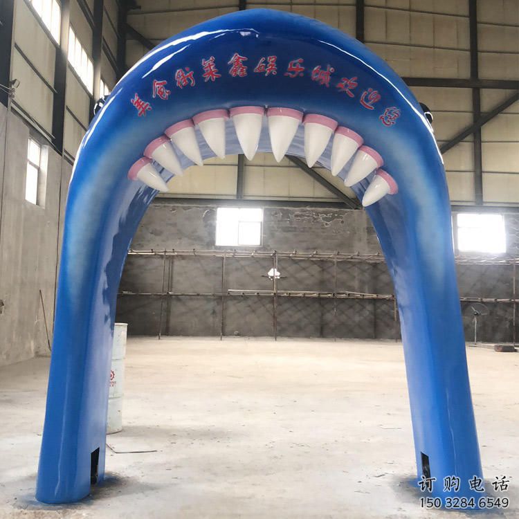 大門口大門雕塑 發光公園雕塑 仿真拱門雕塑生產商