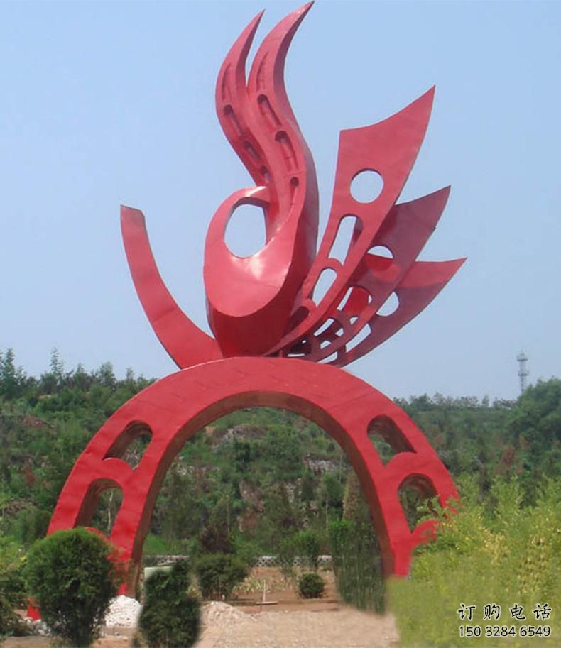 政府大門雕塑 仿真景觀雕塑 烤漆拱門雕塑生產(chǎn)廠家