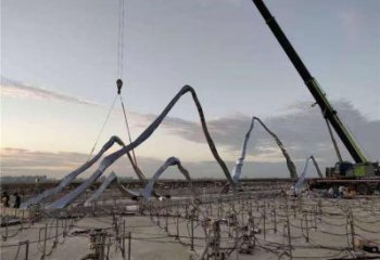 預(yù)定大型大門雕塑 歐式步行街雕塑 彩繪拱門雕塑