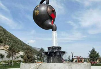 常用仿古天壺雕塑 騰飛懸空雕塑 房地產流水雕塑