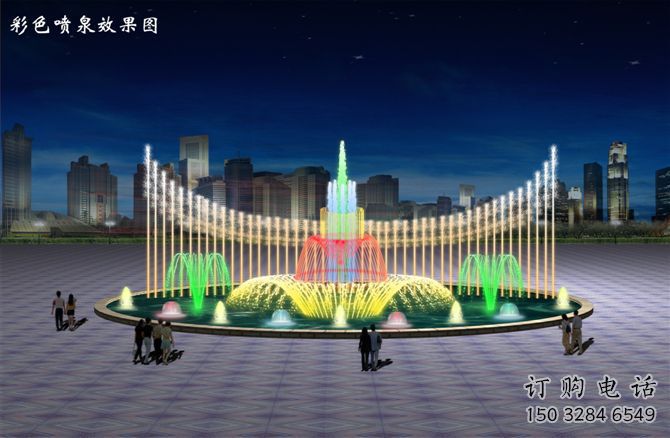 波光變頻噴泉雕塑，水景噴泉雕塑制造商