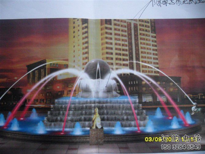 超高變頻噴泉雕塑，水景噴泉雕塑供應商