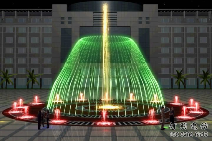 制作噴泉雕塑，燈光數(shù)控效果，公園噴泉雕塑生產