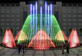 制作噴泉雕塑，燈光數控效果，公園噴泉雕塑生產商