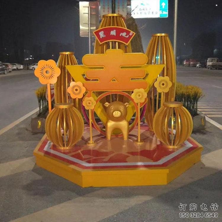 現代春字雕塑承接，慶典風格，不銹鋼春字雕塑廠