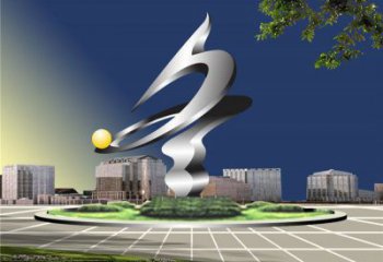 冬字雕塑供應廠家，花園小品，不銹鋼冬字雕塑展品