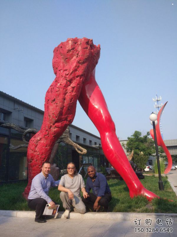 花園人字雕塑制造商，標識雕塑，不銹鋼人字雕塑優選廠家