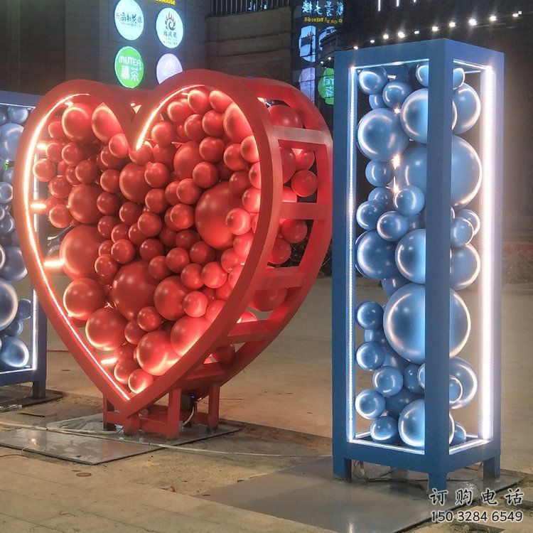 房地產Love雕塑精品，標識雕塑，不銹鋼Love雕塑廠家供給