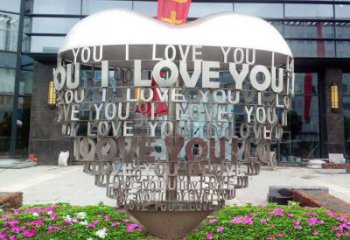 Love雕塑建筑通用，街頭雕塑，不銹鋼Love雕塑標準廠家