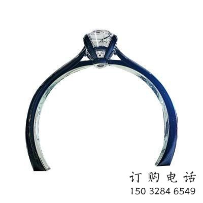 鉆戒拱門雕塑，美陳景觀小品，不銹鋼鉆戒大門雕塑