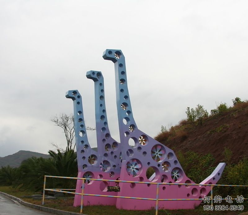 鏤空主題恐龍雕塑生產，透雕系列，戶外恐龍雕塑生產商