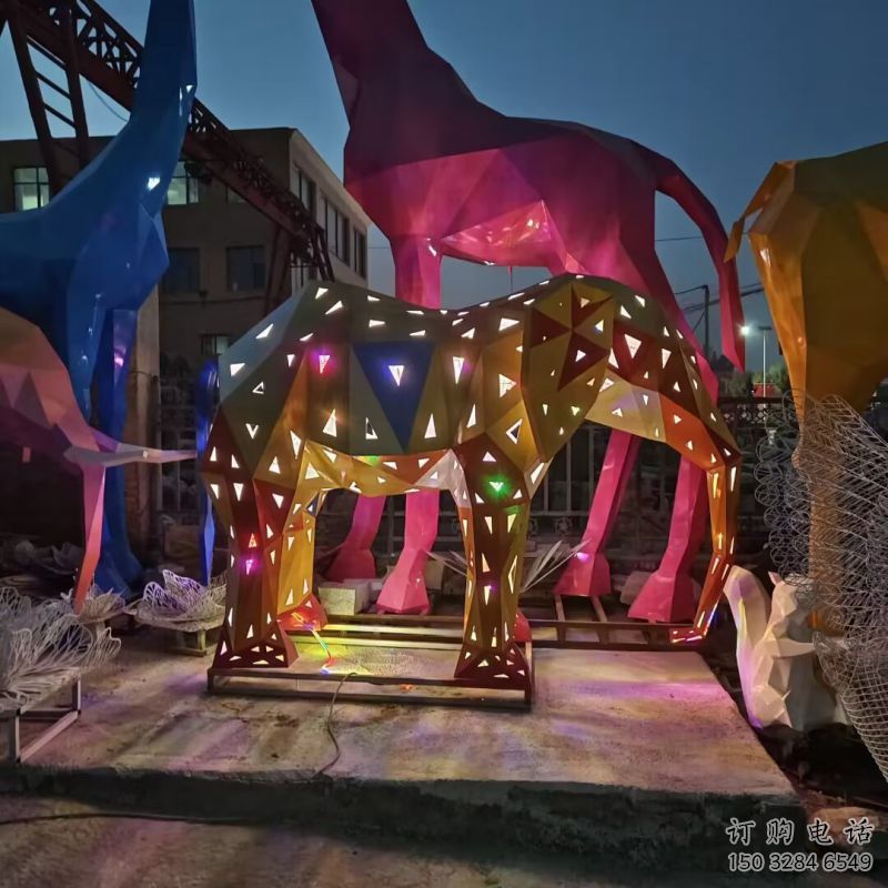 大象雕塑定制，歐式風格，烤漆大象雕塑供給