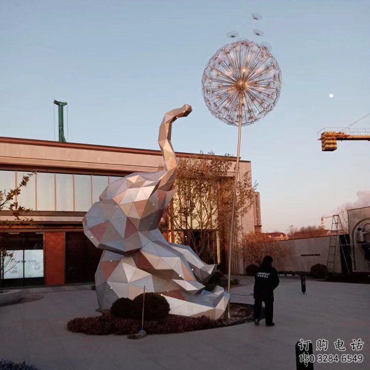 大象雕塑制造商，城市雕塑，公園烤漆大象雕塑觀賞型