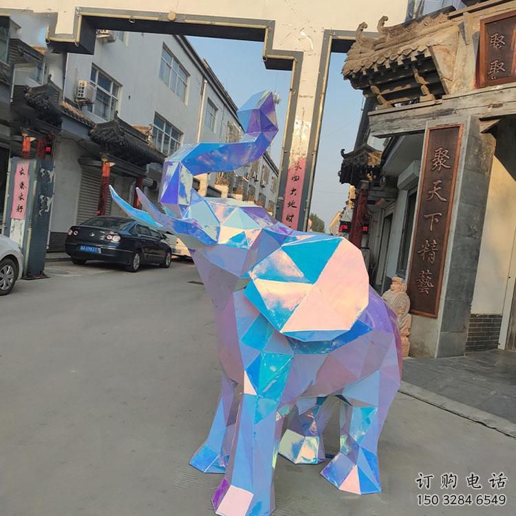 地產大象雕塑提供，露天雕塑，烤漆大象雕塑生產承接
