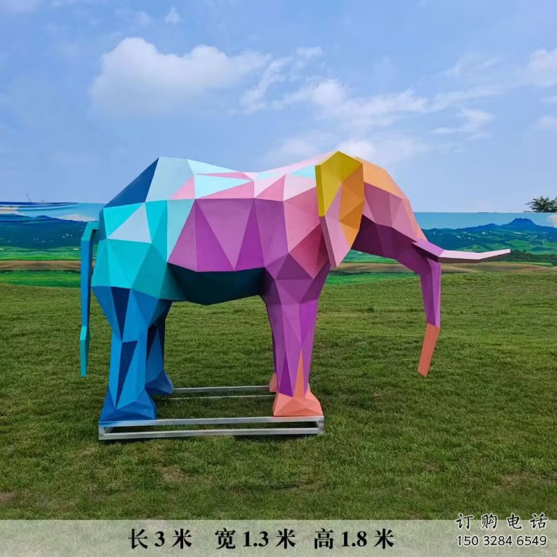 烤漆大象雕塑制造商，室外軟裝，烤漆大象雕塑承接