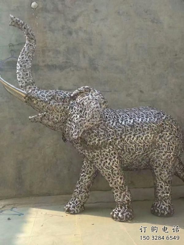 地產(chǎn)大象雕塑點擊，景觀雕塑，別墅鏤空大象雕塑供求