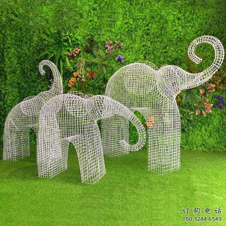 雕塑大象景觀精選，中式工藝，鏤空工藝大象雕塑供給
