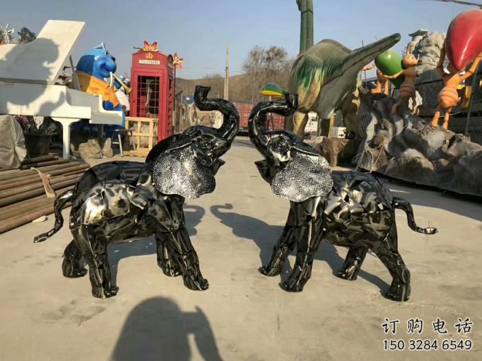 房地產大象雕塑精品，標識雕塑，鐵藝大象雕塑供給