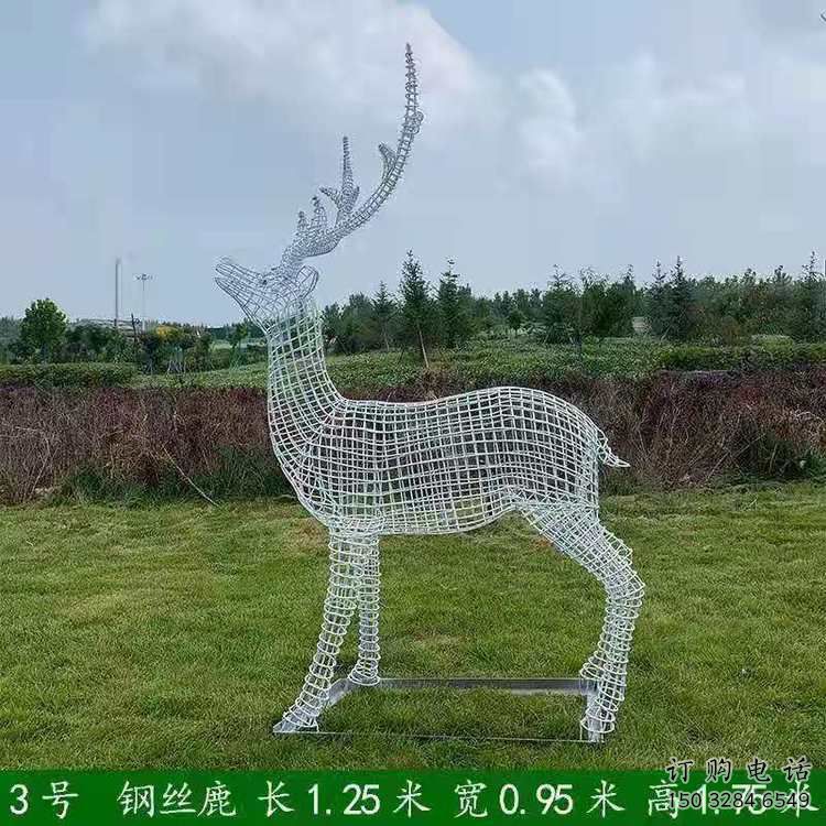 廣場梅花鹿雕塑供求，露天雕塑，燈光梅花鹿雕塑標準