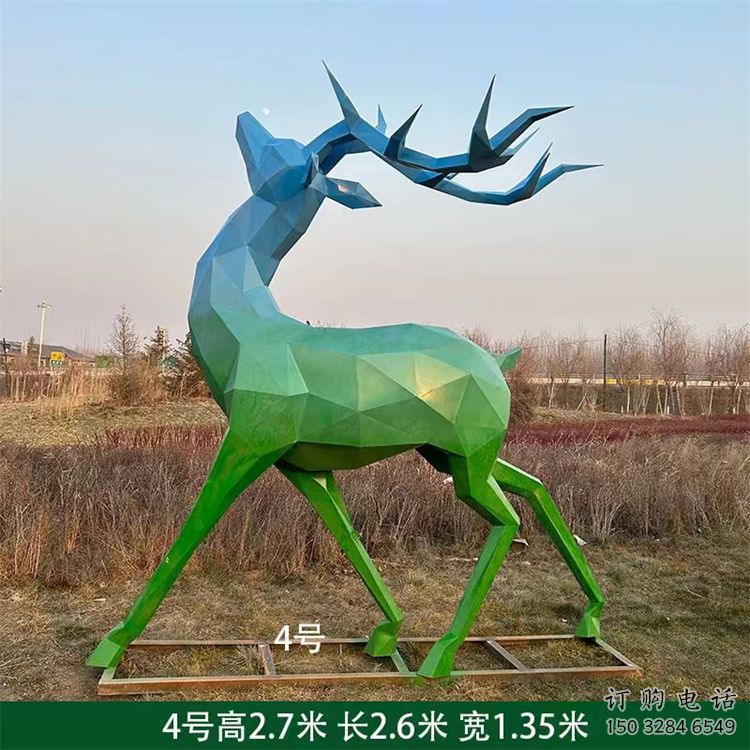 景觀小鹿雕塑供需，廣場雕塑，烤漆小鹿雕塑定制