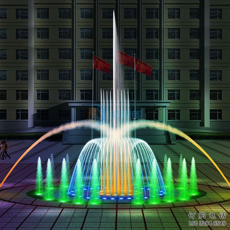 數(shù)碼旱地電影噴泉雕塑