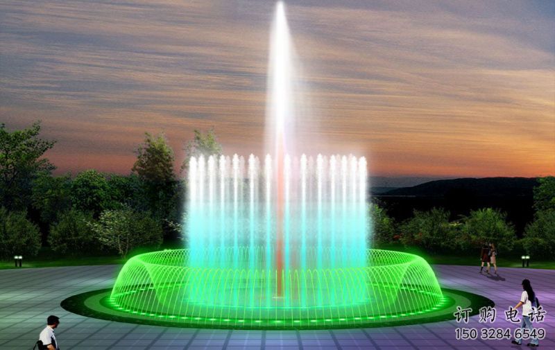 搖頭擺動(dòng)電影噴泉雕塑