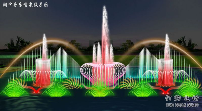 智能互動電影噴泉雕塑