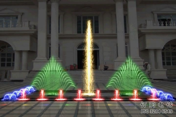 人工湖變頻噴泉雕塑，水景噴泉雕塑生產