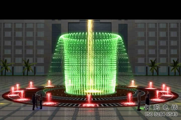 制作噴泉雕塑，燈光數控效果，公園噴泉雕塑廠家