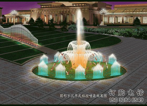 電影漂浮噴泉雕塑，水景藝術噴泉雕塑提供