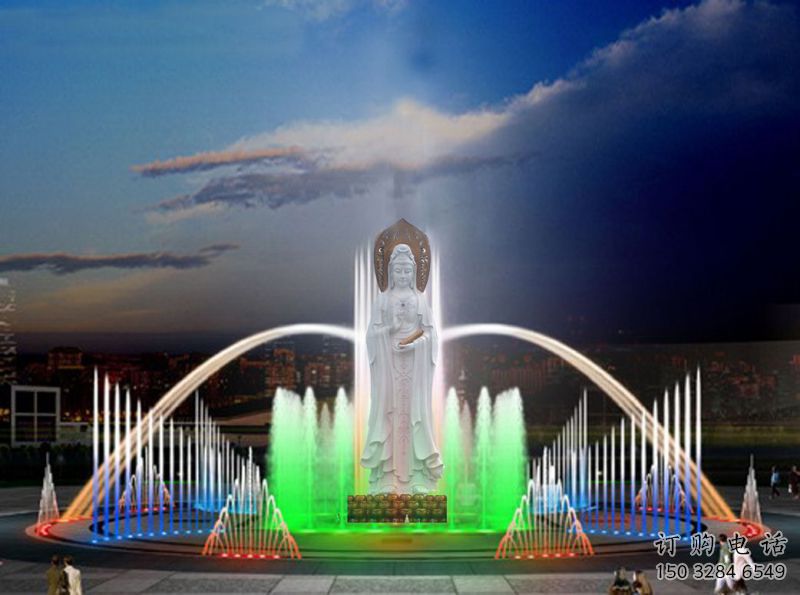 搖擺漂浮噴泉雕塑，水景藝術噴泉雕塑預定