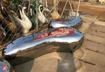 房地產(chǎn)坐凳雕塑，仿古景觀雕塑，鏡面制造